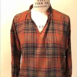 Madewell plaid blouse